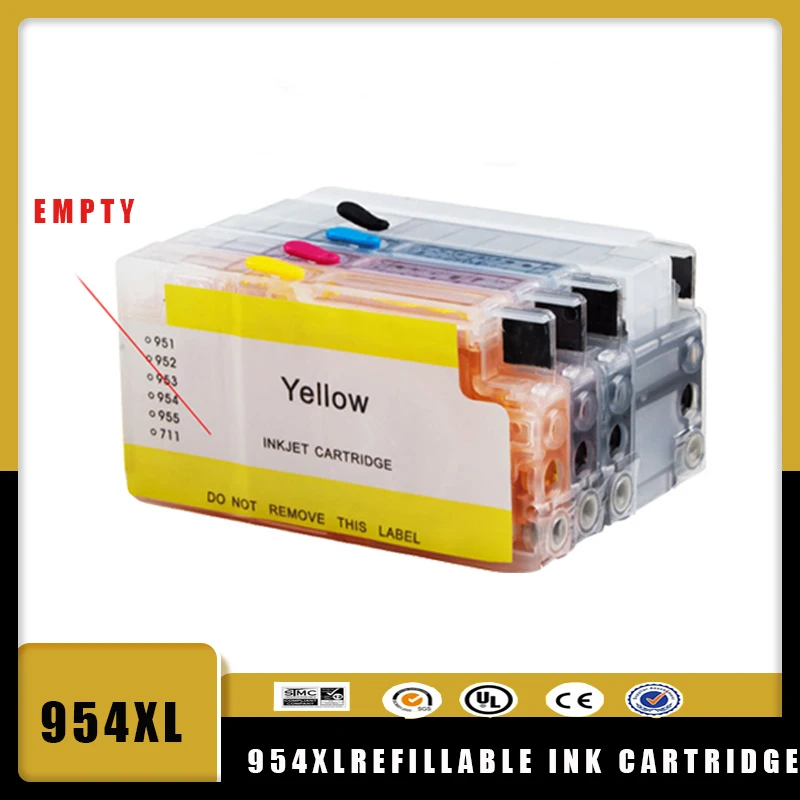 Cartuccia Onk Ricaricabile Vilaxh Hp 954 954Xl Con Chip Permanente Arc Per Stampante Hp Officejet Pro 7740 8210 8710 8720 8730