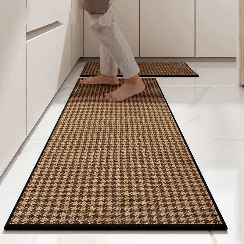 KitchenOilAndWaterProofFloorMatHouseholdLongStripCarpetLarge