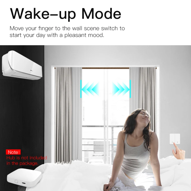 

Zemismart Tuya Smart Switch for Roller Shade Motor Wall Push Button Switch Alexa Echo Home Timer Control
