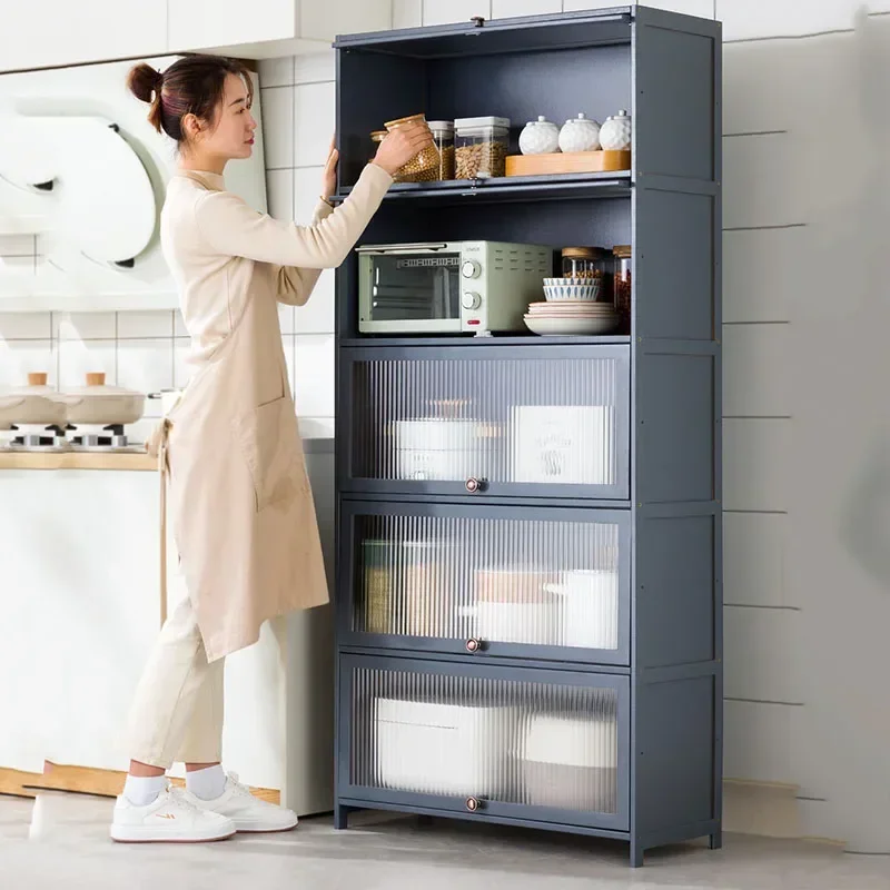 Accent Dish Cabinet Corner Cabinet Shelf Nordic Prefab Kitchen Cabinets Storage Modern Cocina Muebles Italian Furniture