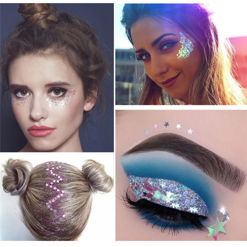 Eye Shiny Eyeshadow Liquid Lasting Diy Party Festival Makeup Decor Makeup Long Lasting Sparkling New Hair Illuminator Economic 5