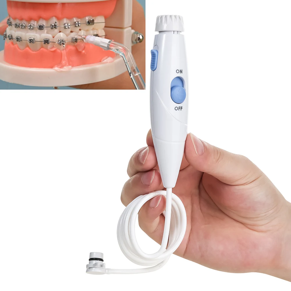 Water Flosser Handle Mouth Teeth Irrigator Hose Handle Tooth Care Replacement for WP-100 Home Water Flosser Handle Accessories 1