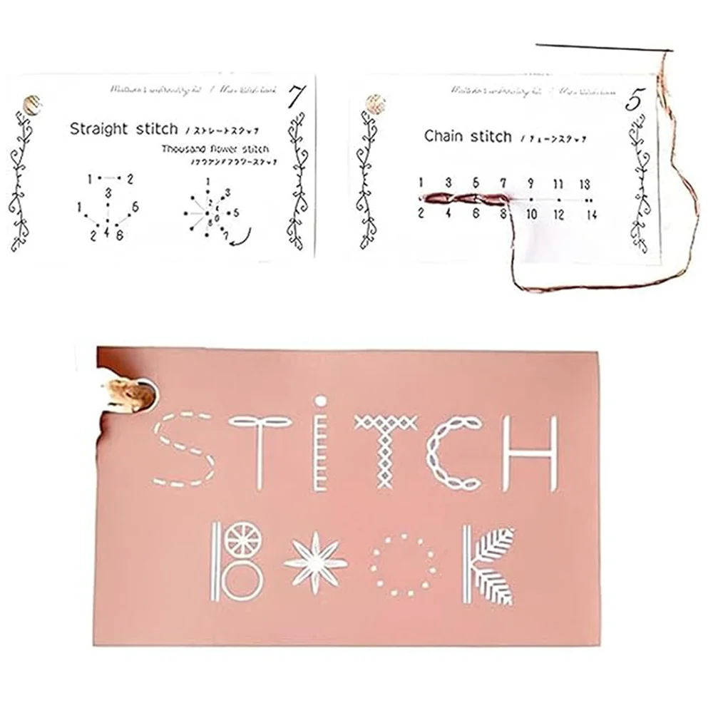 DIY Craft Creative Mini Sewing Book Handmade Products Sewing Accessories Book Craft Kit Embroidery Card Travel Kit