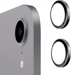Premium Tempered Glass Camera Lens Protector Cover (Black)