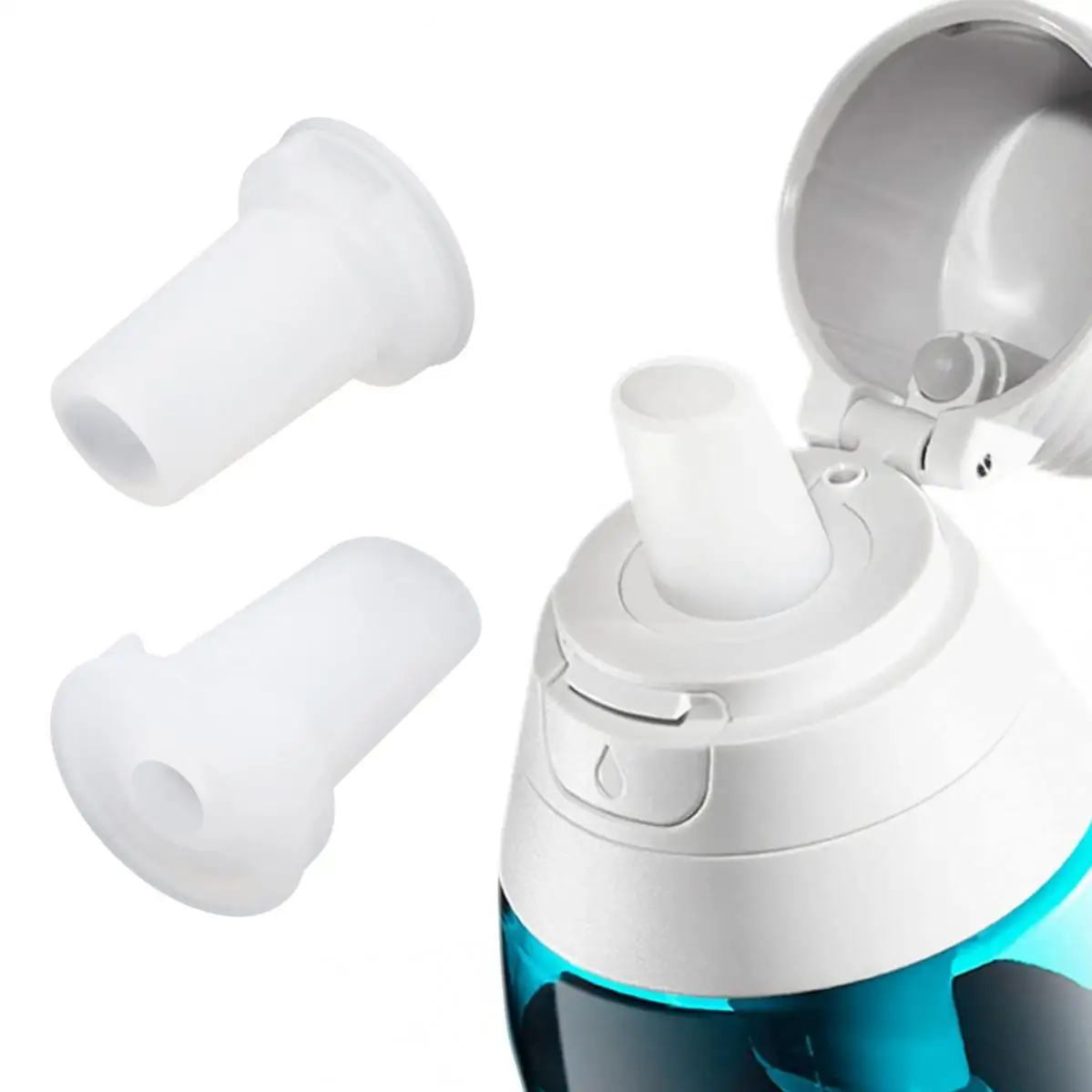6pack Silicone Bite Valve Mouthpiece Replacement Fit for Brita Filter Bottle / 20/26/30/32oz Leak-proof Water Bottle Mouthpiece water bottle sports bottle