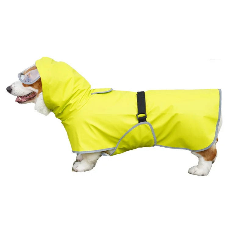 

Reflective Dog Raincoat Small Big Large Pet Waterproof Clothes Corgi Poodle Doberman Husky Labrador Golden Retriever Dog Costume
