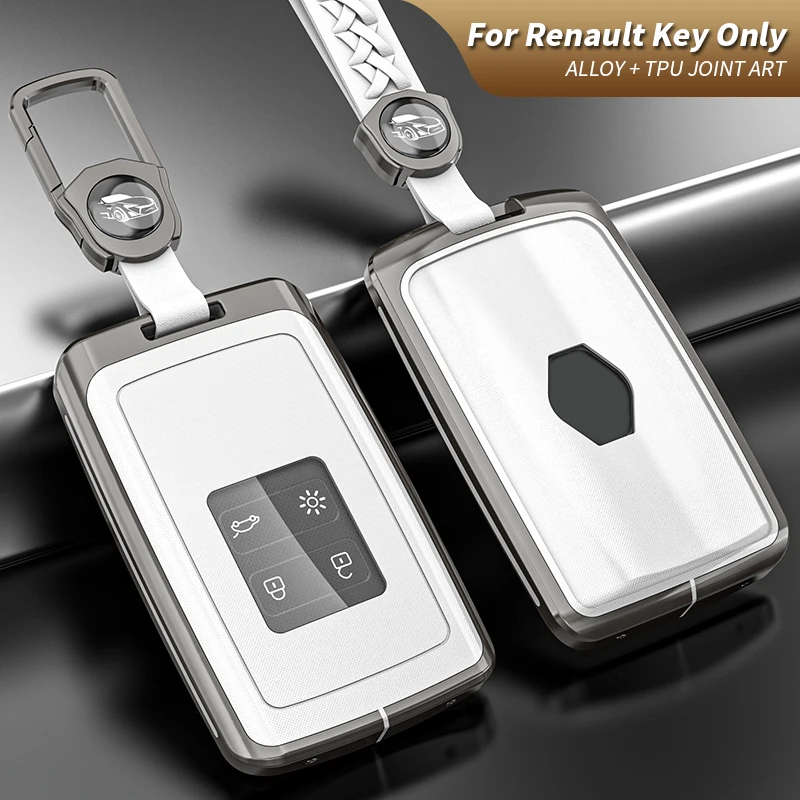 

NEW Car Zinc Alloy Key Case Cover Wallet Bag For Renault Fluence Duster Megane Kadjar Clio Key Holder Car Styling