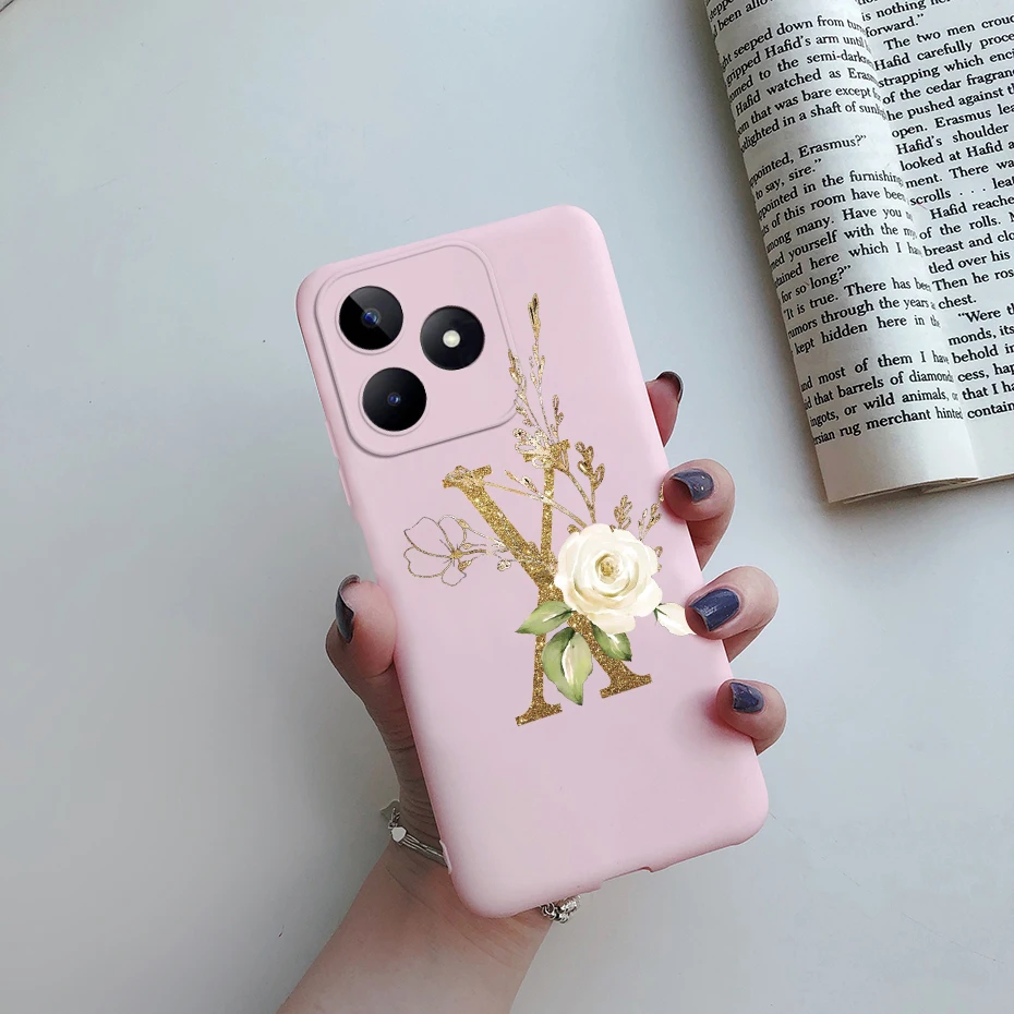 Soft Silicone Cute Letters Phone Case - Stylish Protective Cover