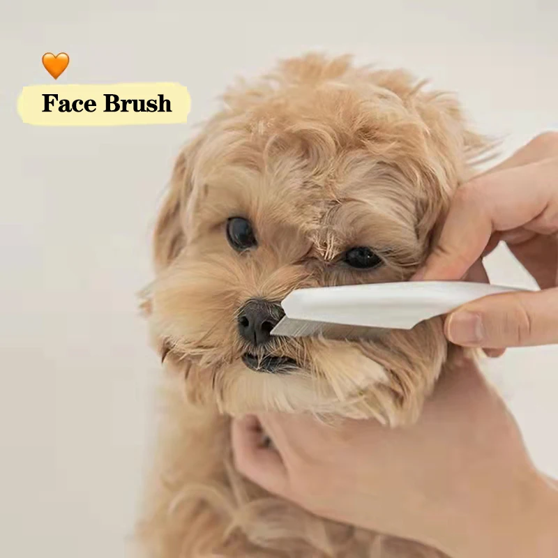 Creative Bichon Face Grooming Practical Pet Facial Cleaning Brush