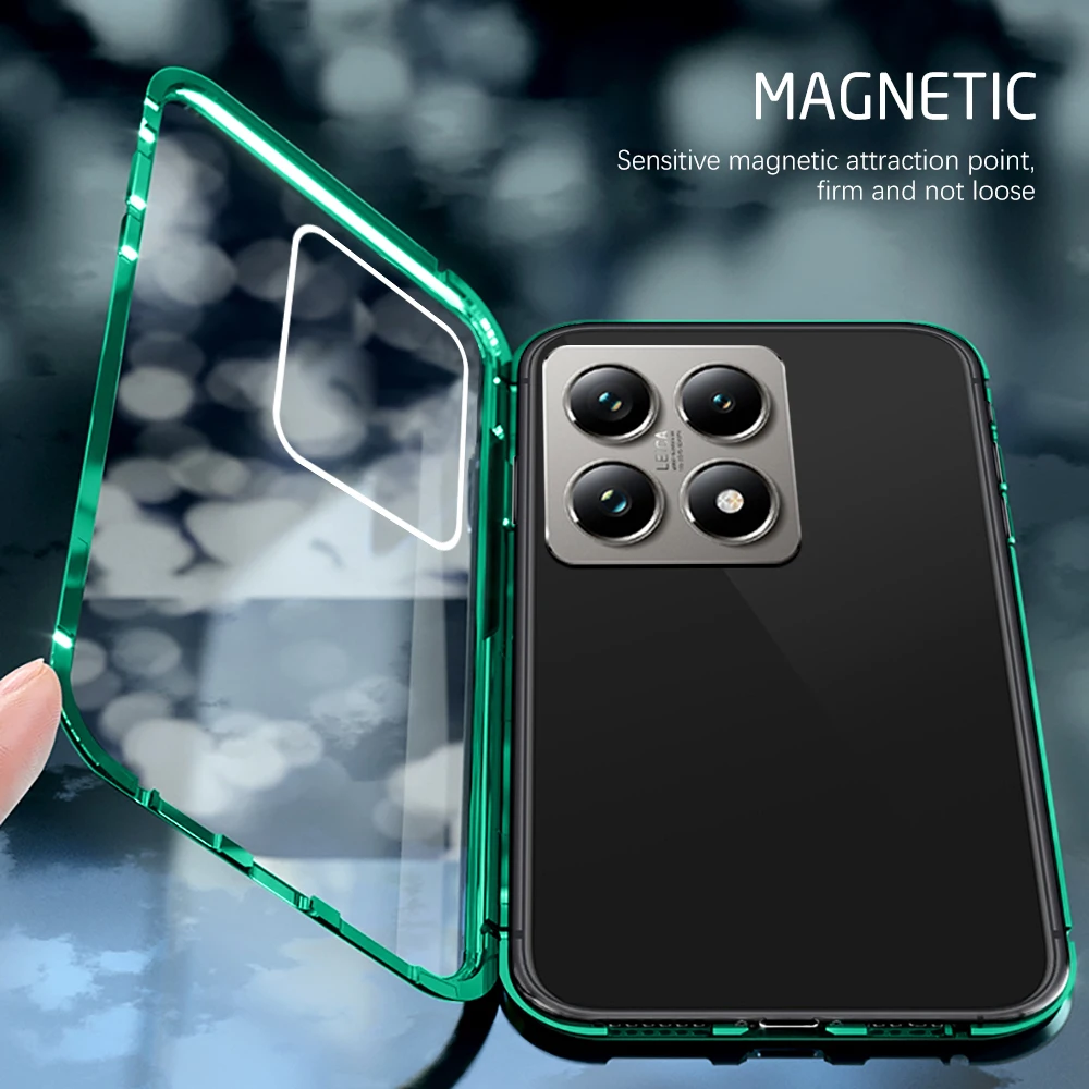 360&deg; Full Protection Metal Magnetic Phone Case for Xiaomi 14T Pro 5G phone case