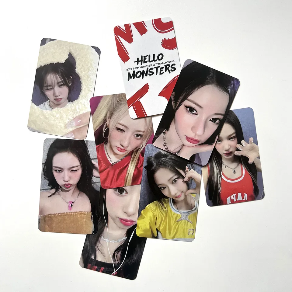 Kpop BABYMONSTER Photocards 2025 World Tour Card HELLO MONSTERS