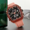 LOQNCE Sports Watches Fashion Men Watches 50m Waterproof Rectangle LED Big Dial Display Digital Watches LED Wristwatches Men 5