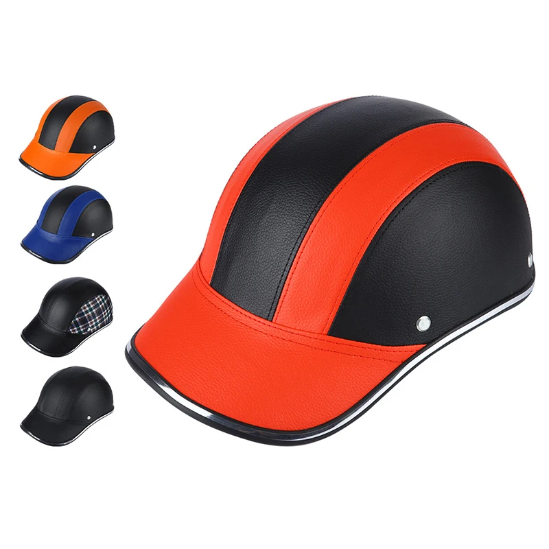 Adjustable Bicycle Safe Caps Summer Bike Hat Baseball Caps Style Cycling Helmet Adjustable Bike Half Helmet Cycling Equipment