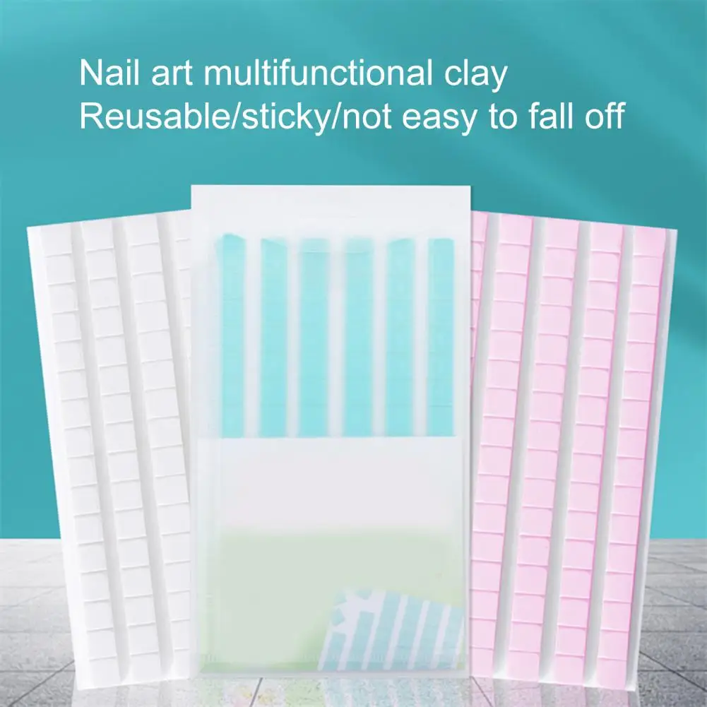 Nail Art Clay 96 Grids Good Stickiness Flexible Reusable Removable Nail Adhesive Glue Clay Sticky Tack Putty Nail Salon Supply 4