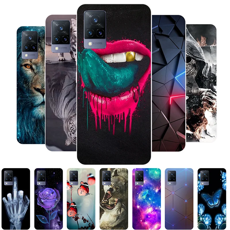 Per Vivo V21 5G Custodia Vivo V21 4G Paraurti Tpu Cover Posteriore Morbida Antiurto In Silicone Per Vivo V21 V 21 Custodia Vivov21 5G Funda Cartoon
