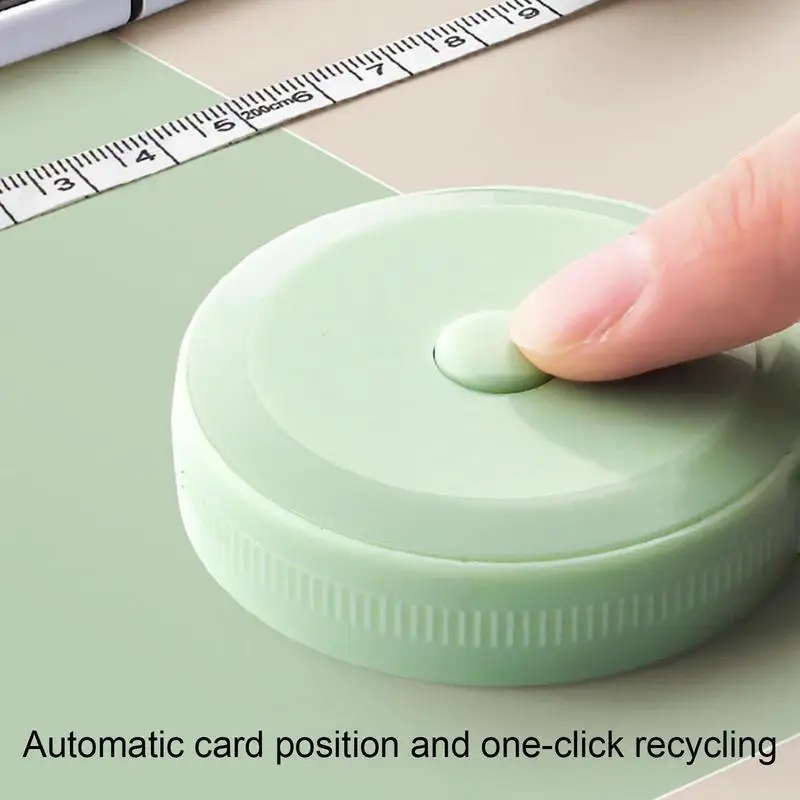 Portable Retractable Tape 200cm mini Measure for Body Fabric Sewing Tailor Cloth Measure Waist tape measure measuring tape measuring ruler