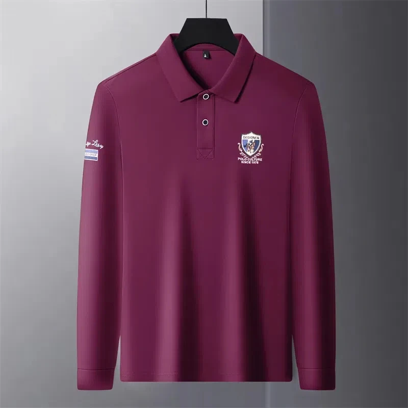 ضوء العلامة التجارية الفاخرة المطرزة قميص بولو بأك...