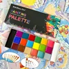 20 Color Sfx Children's Adult Painting Set Halloween Party Makeup Fancy Dress Beauty Palette Face Body Painting Oil and Brush 1