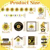 Summer Farmhouse Tiered Tray Decor 17pcs Summer Tiered Tray Decoration Set Sunflower Decor Summer Party Table Shelf Rustic Home 6
