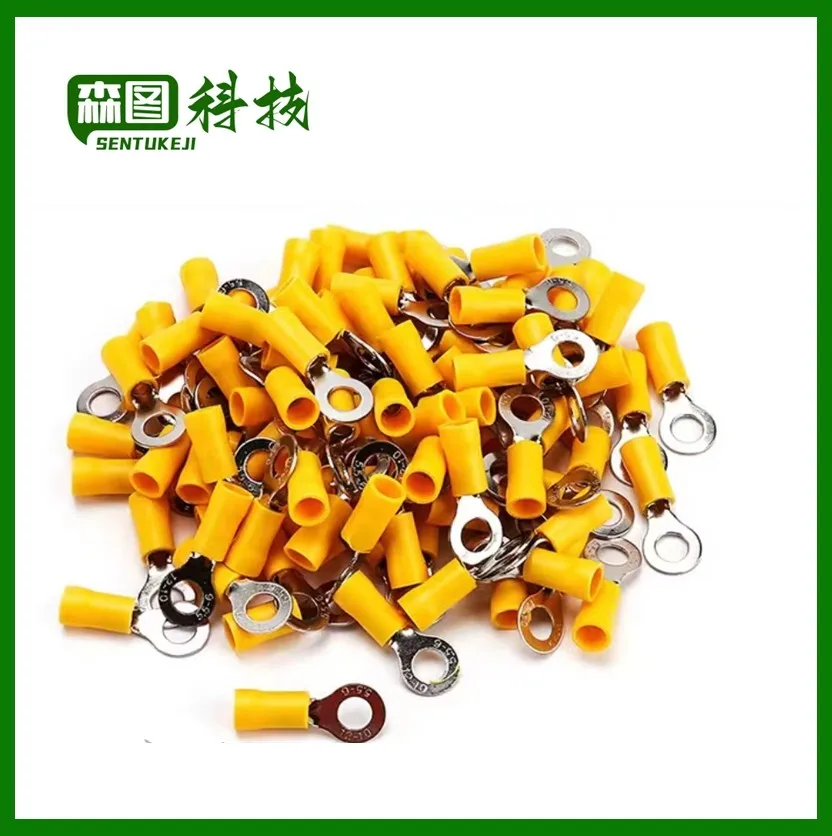 

RV5.5-8 Yellow Ring insulated terminal suit 4-6mm2 Cable Wire Connector cable Crimp Terminal 50PCS/Pack RV5-8 RV