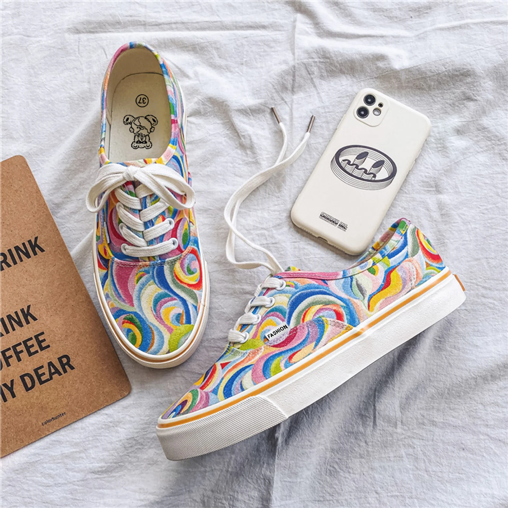 Sneakers Women's Shoes Canvas Shoes Women Slip on Espadrilles Woman Comfortable Round Toe Loafers Flats Ladies Casual Flat Shoes 4