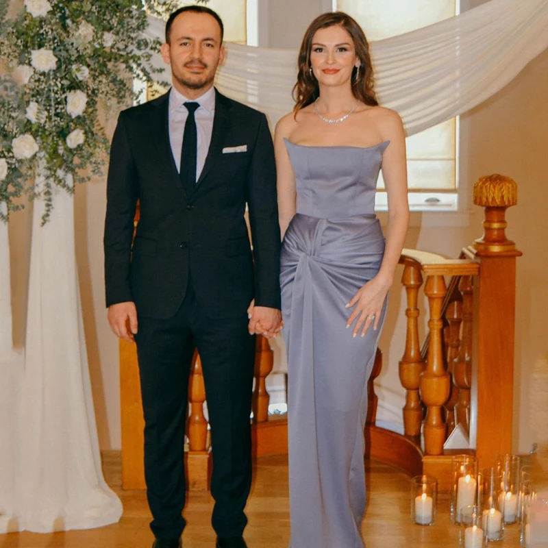 

Thinyfull 2022 сексуальное платье для выпускного вечера, вечерние платья-русалки без рукавов, серого цвета, в пол, Саудовская Аравия, женское платье