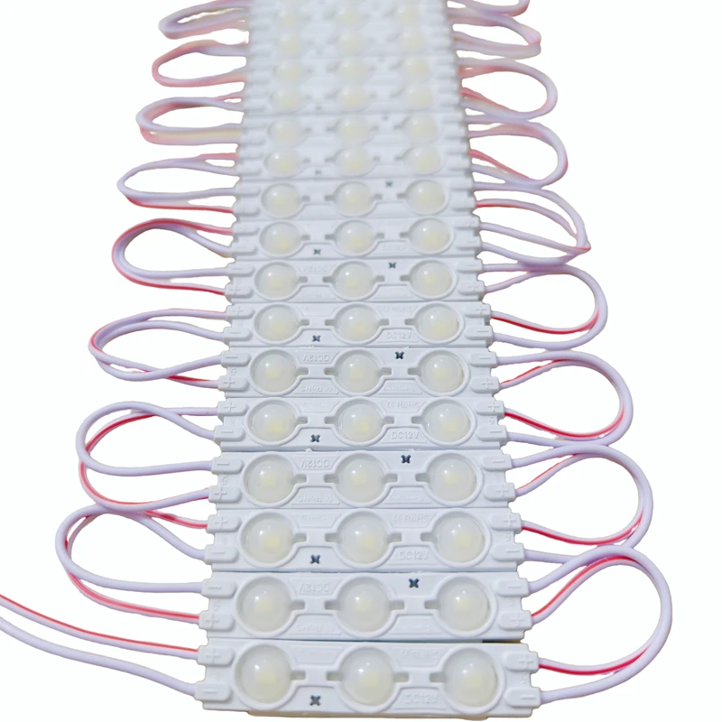 100PCS SMD 2835 3-LED DC12V 고출력 LED 모듈, 간판, 라이트 박스, 매장 장 방수 LED 스트립 조명