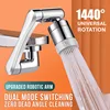 Stainless Steel Universal 1440°Swivel Robotic Arm Swivel Extension Faucet Aerator Kitchen Sink Faucet Extender 2Water Flow Mode 2