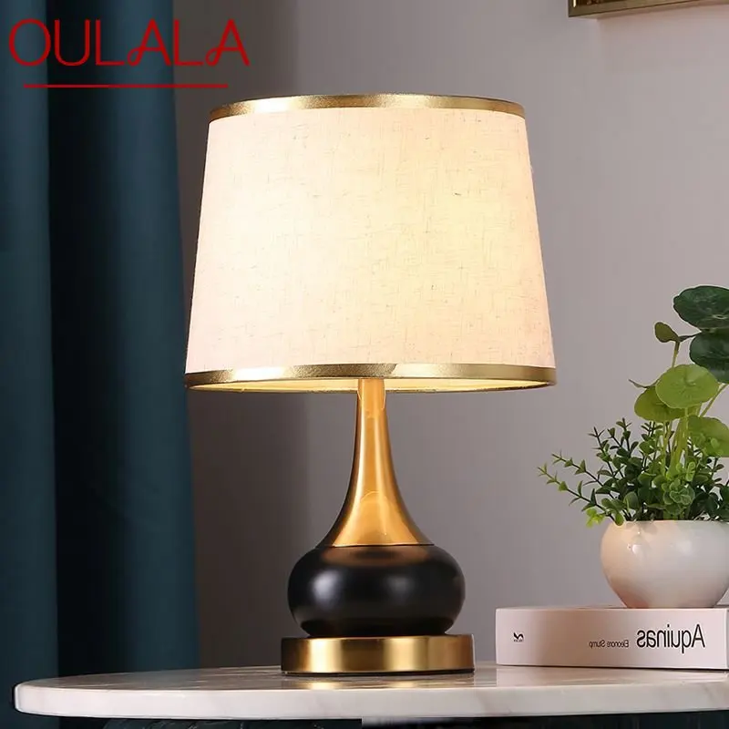 

OULALA Nordic Table Lamp LED Creative Modern Bedside Desk Lights Luxury Simple Decor for Home Living Room Study Bedroom