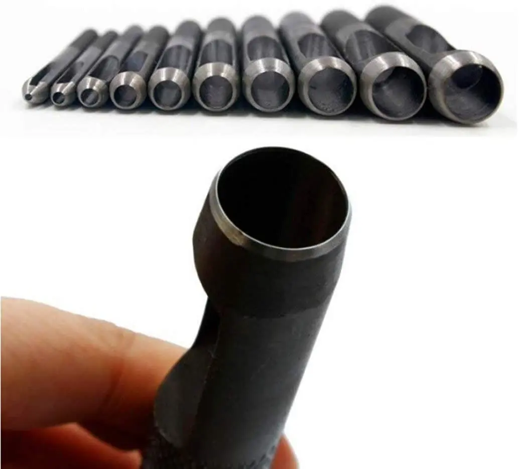 Bztzhm 9 Pièces Lot De Poinçons Pour Cuir, Creux Poinçon En