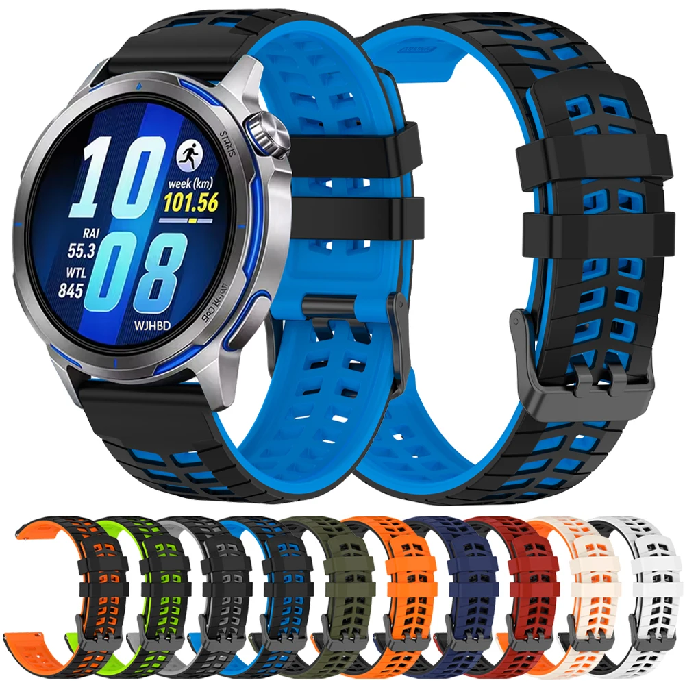 Breathable 22mm Silicone Watch Strap - Premium Sports Band Bracelet