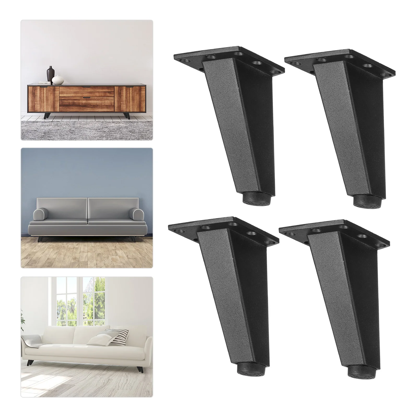 

4pcs Furniture Aluminum Alloy Support Feet Sofa Adjustable Support Stand