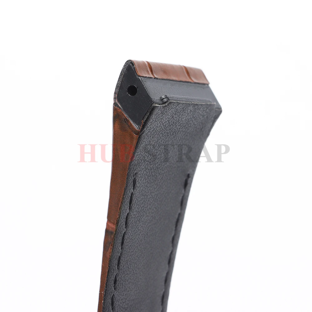 Premium Leather Watch Band Strap - Soft Cowhide with Folding Buckle for Unisex Luxury Timepieces