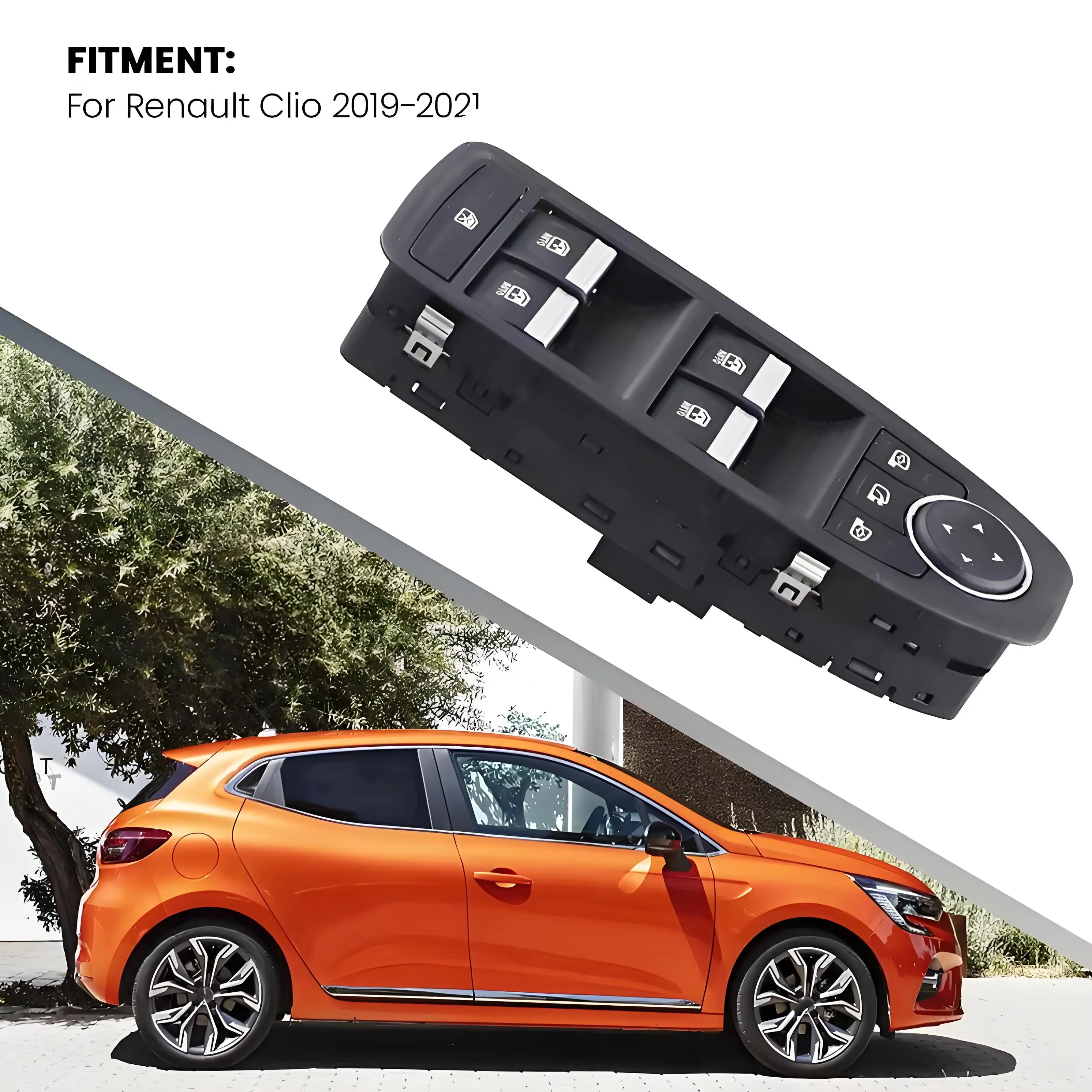 Interrupteur Lève-vitre électrique Pour Renault Clio 5 Et Captur II (2019-2021) – Réf. 254015831R