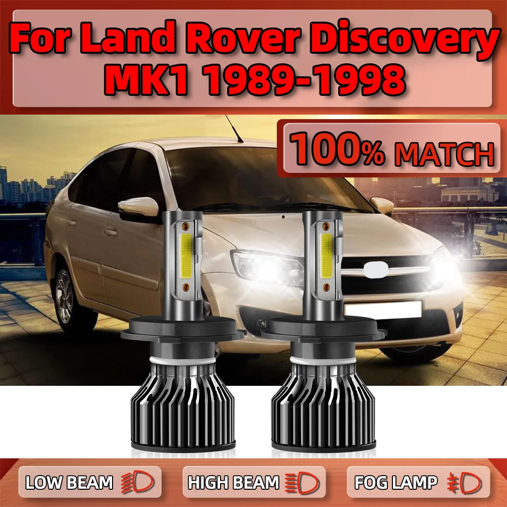 

LED Headlight Bulbs 20000LM 120W Auto Lamps 6000K Turbo Car Light 12V For Land Rover Discovery MK1 1989-1994 1995 1996 1997 1998