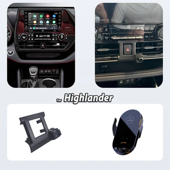 Special Phone Holder For Toyota Highlander XU70 2020-2026 Magnetic Car Phone Mount Smart Sensing Invisible Base Car Accessories 1