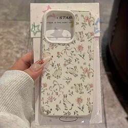 Chic Butterfly Bunny Pink Floral Full Print Phone Case - Fashionable Shell Cover - iPhone 15 Plus (SMTWQ102914)