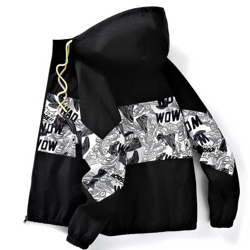 

2023 Autumn New Hodded Windbreaker Men Casual Camouflage Jacket Male Waterproof Clothing High Quality Plus Size 4XL