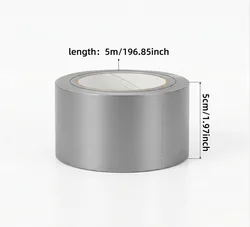 Ultra - Durable Waterproof Tape - Heavy Duty Adhesive Repair & Light Blocking Solution - 50mm (Silver - 1 Roll)