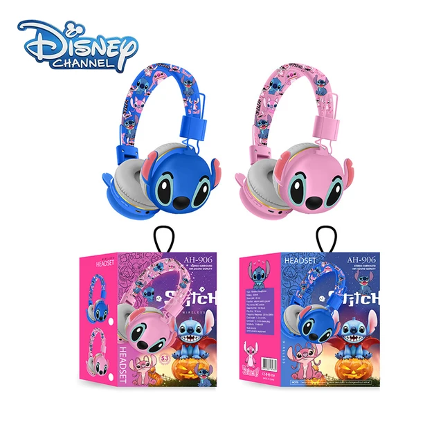 New Disney Stitch Wireless Bluetooth Headphones AH-806 HIFI Stereo Sound  Foldable Headsets with Mic Anime Cartoon Children Gift - AliExpress
