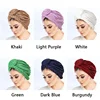 KepaHoo Solid Color Braided Women Hijab Caps Muslim Wrap Head Turban Bonnet Fashion Headdress Islamic Clothing Accessories 6