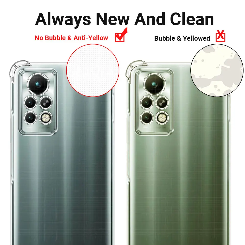 Shockproof Case For Infinix Note 11 Pro Clear Silicone Soft Phone Case For Infinix Note 11S Cover on Infinix Note 11 Pro Fundas 6