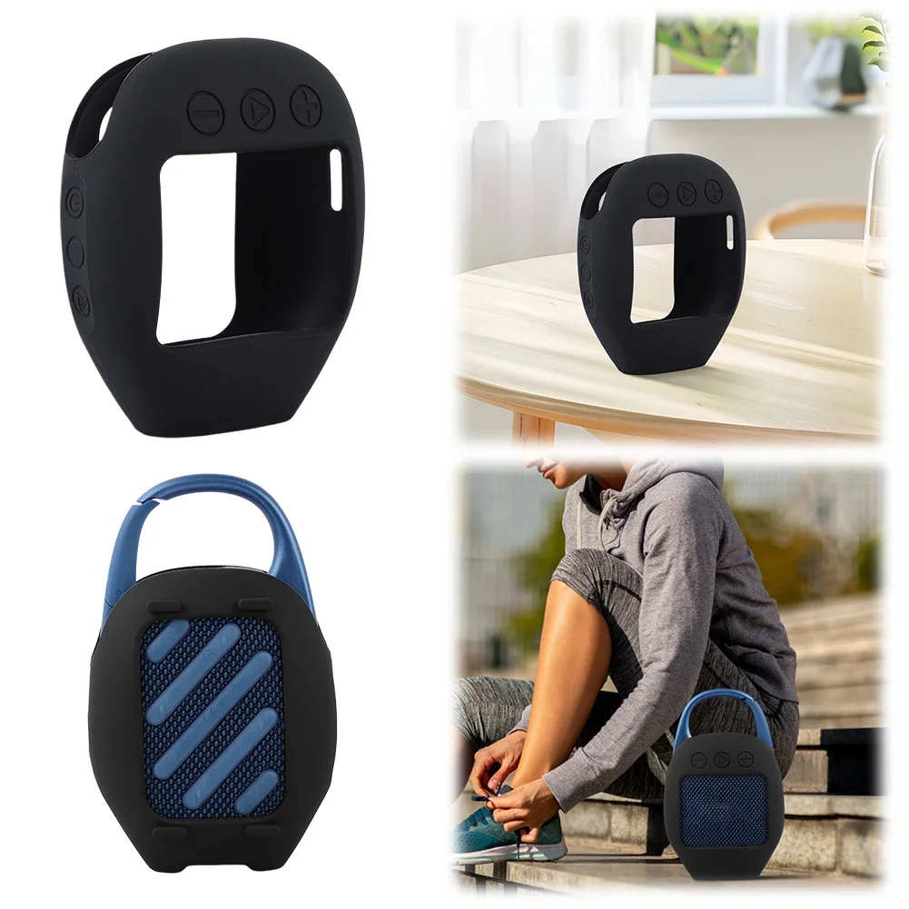Silicone Cover Case For JBL CLIP5 Portable BT Speaker Protective Skin Shockproof Soft Carrying Case Speaker Shell Accessories