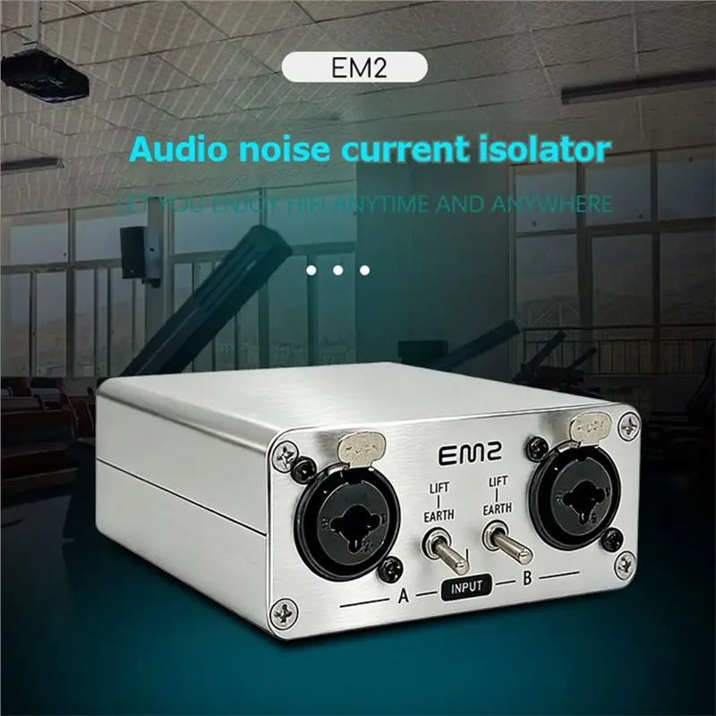 XLR 오디오 아이솔레이터 오디오 노이즈 필터 오디오 아이솔레이터 악기용 밸런스드 임피던스 DI 박스
