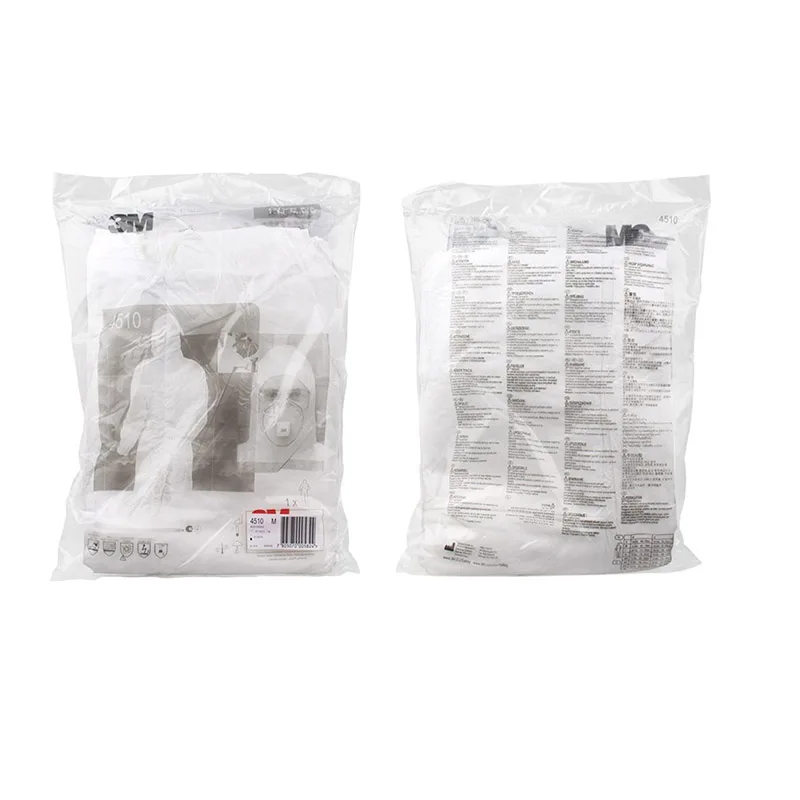 3M 4510 Hooded One-Piece Protective Clothing Anti-Particulate Liquid Spray Pesticide Paint Household Cleaning Clothing