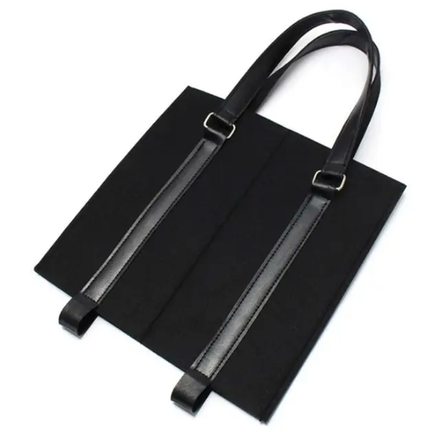 2 Borse Portabottiglie In Feltro - 24x18x28cm, Con Divisorio, Per Vino, Birra, Regalo