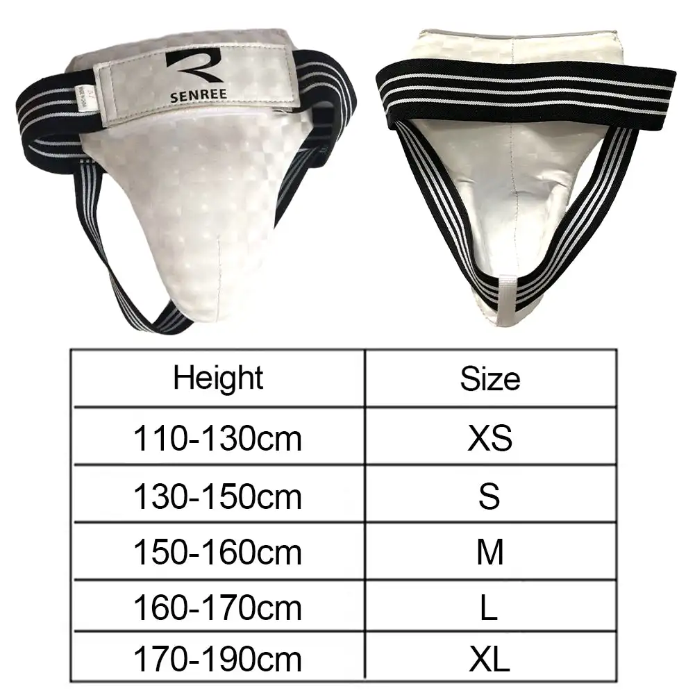 Adult Male Sanda Crotch Guard Protector Taekwondo MMA Groin Protector Kick Boxing Protection Guard Men Jockstrap groin protector