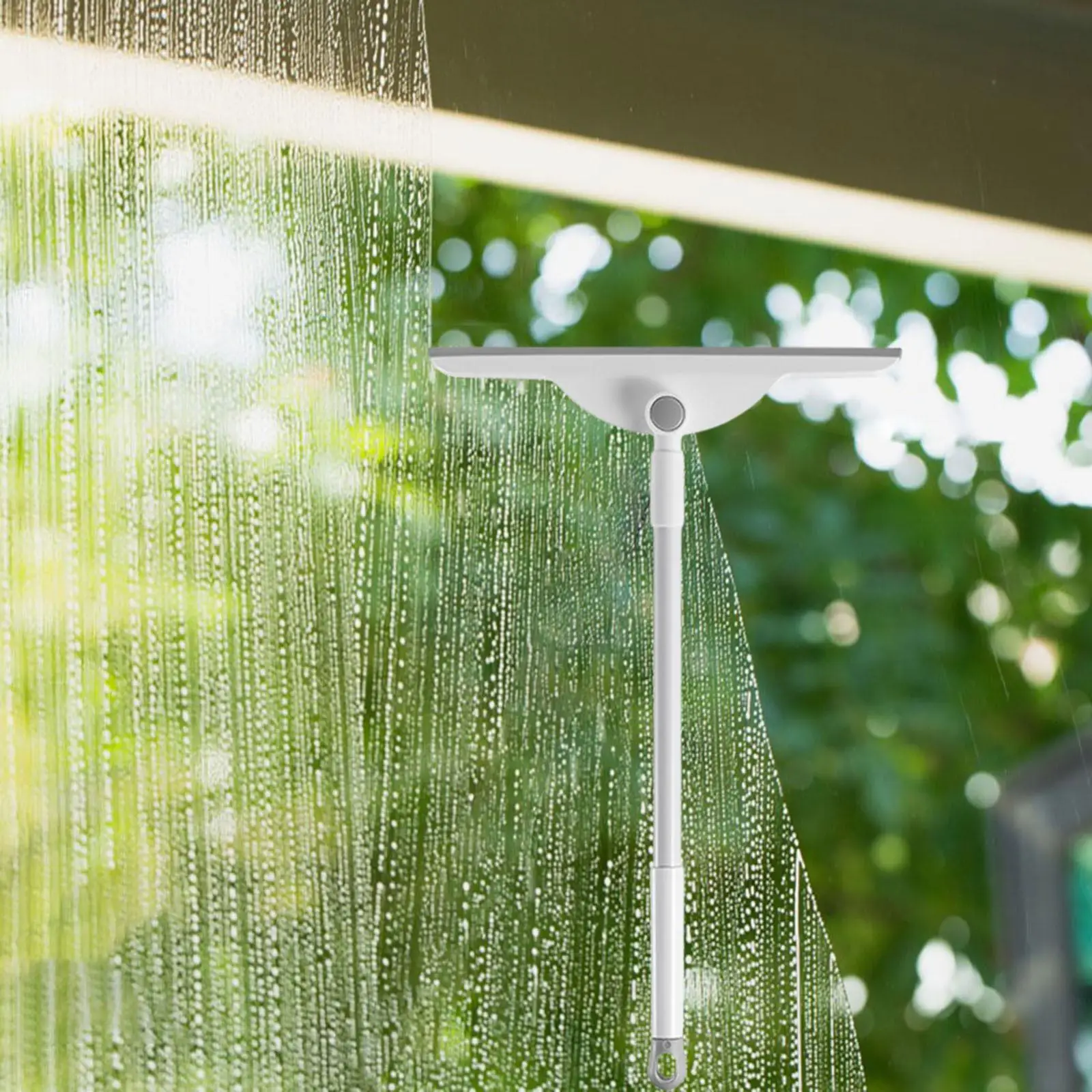 Shower Squeegee with Hook Window Squeegee Wiper Non Slip Handle Cleaner Floor Window Cleaning for Shower Home Tile Door Glass