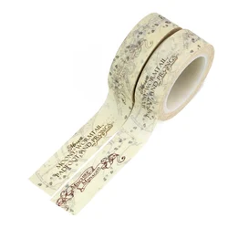 2PC Cute Vintage Paper Washi Tape DIY Craft Decorative Scrapbooking Journaling Adhesive Diary Masking Tapes Vintage Stationery
