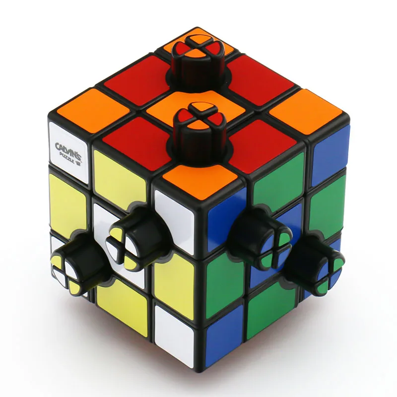 Calvin's Puzzle 3x3x3 Magic Cube Button Cube 3x3 Special-shaped Ring Magic Magic Puzzle Toy Cube Puzzle 3x3 Cube  Toys for Kids 3